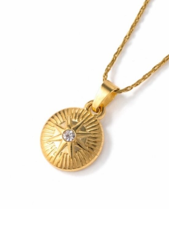 Jewelry - New! Gold North Star Pendant Necklace (1008) NWOT